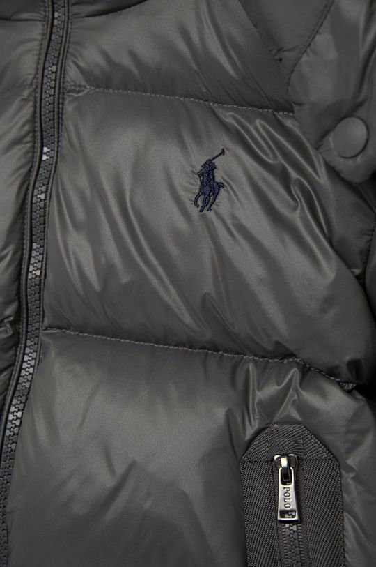 Dětská péřová bunda Polo Ralph Lauren  Podšívka: 100% Recyklovaný polyamid Výplň: 25% Peří, 75% Chmýří Hlavní materiál: 100% Nylon Stahovák: 1% Elastan, 8% Nylon, 91% Polyester