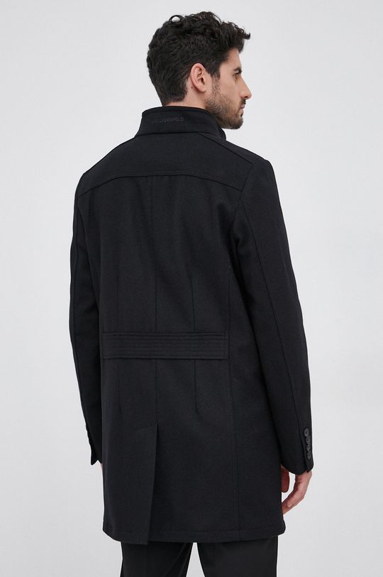 Vlnený kabát Karl Lagerfeld  Podšívka: 100% Viskóza Základná látka: 10% Kašmír, 10% Polyamid, 80% Vlna