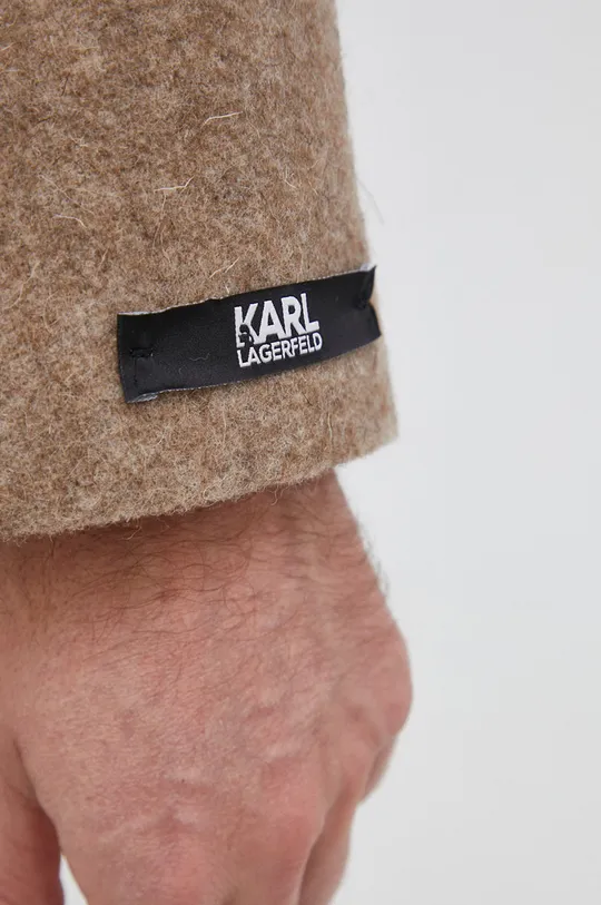 Vlnený kabát Karl Lagerfeld Pánsky