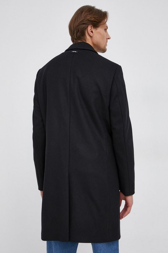 Vlněný kabát Calvin Klein  Podšívka: 100% Polyamid Hlavní materiál: 15% Kašmír, 85% Vlna Podšívka kapsy: 100% Polyester
