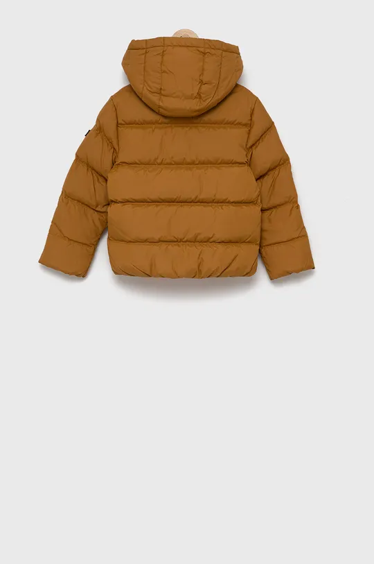 Дитяча пухова куртка Tommy Hilfiger коричневий
