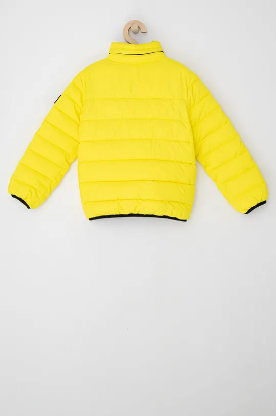 Дитяча двостороння куртка Calvin Klein Jeans жовтий