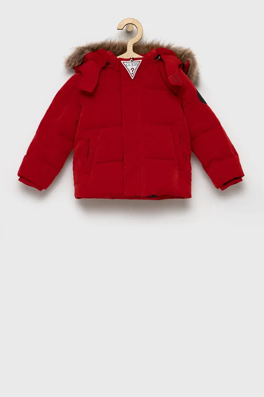 κόκκινο Παιδικό μπουφάν με πούπουλα Guess Για αγόρια