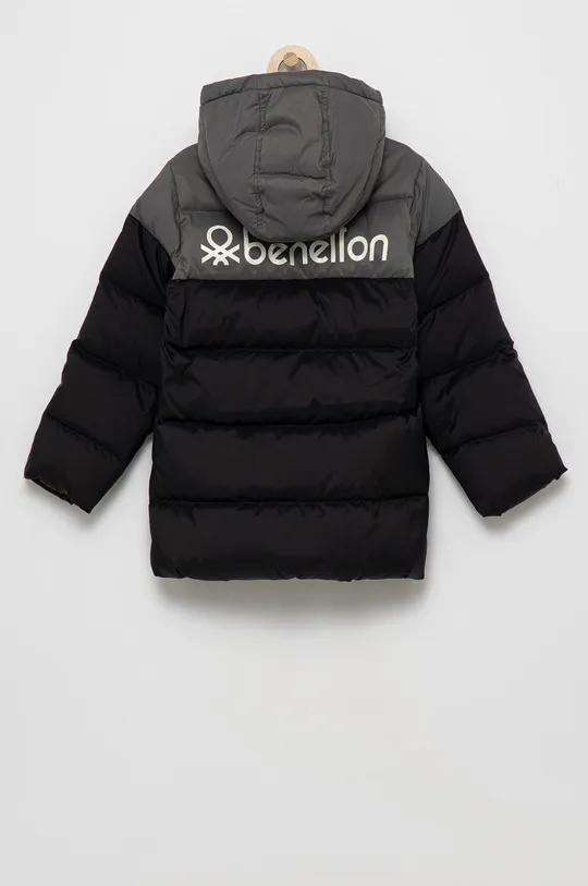 Παιδικό μπουφάν με πούπουλα United Colors of Benetton μαύρο