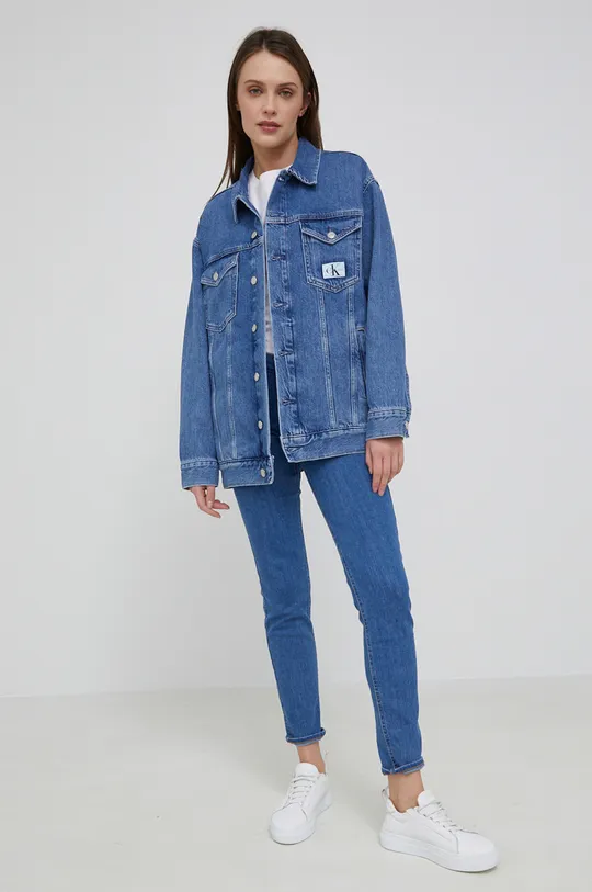 Calvin Klein Jeans - Τζιν μπουφάν μπλε
