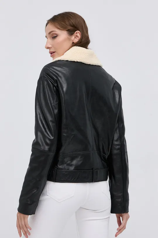 Kožená bunda Pinko  Podšívka: 100% Polyester Základná látka: 100% Prírodná koža