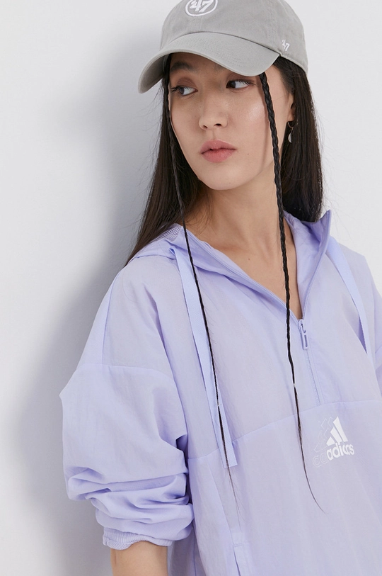 fialová Bunda adidas GS1368