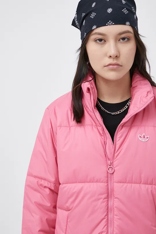 rózsaszín adidas Originals rövid kabát H20213