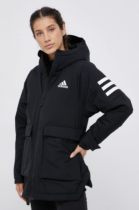 czarny adidas Performance Kurtka GT6545 Damski