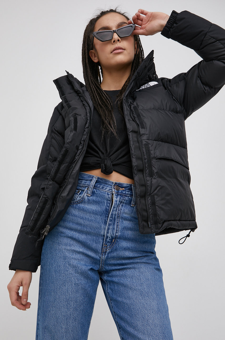 The North Face down jacket W HMLYN DOWN PARKA women's black color at PRM US