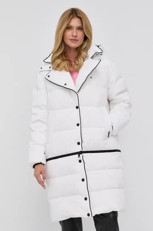 bijela Pernata jakna Karl Lagerfeld Ženski