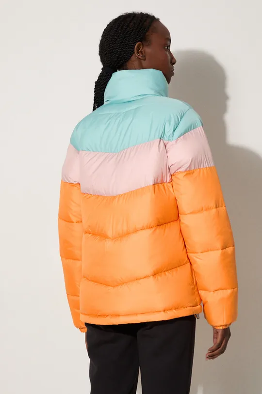 Bunda Columbia Puffect Color Block Jkt oranžová