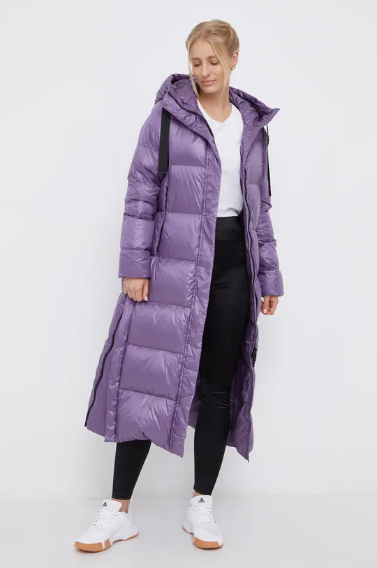Пухова куртка Deha фіолетовий