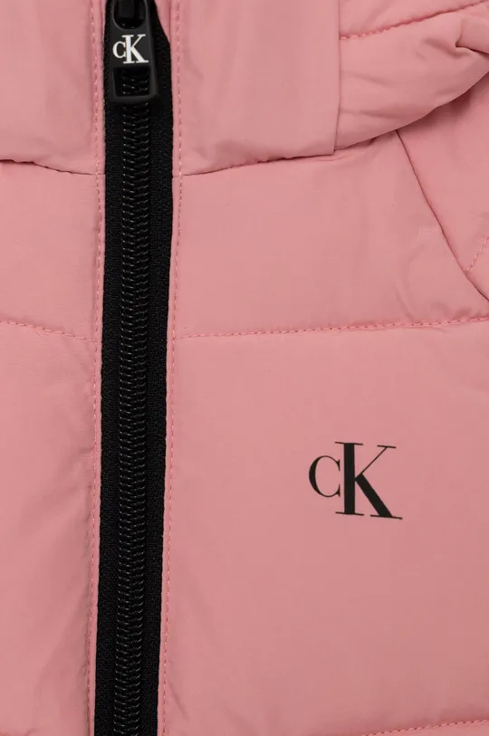 Παιδικό μπουφάν Calvin Klein Jeans ροζ