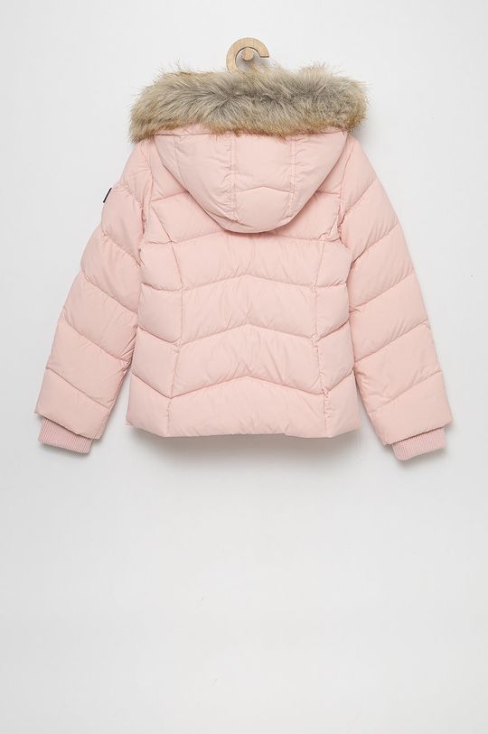 Dětská péřová bunda Tommy Hilfiger růžová
