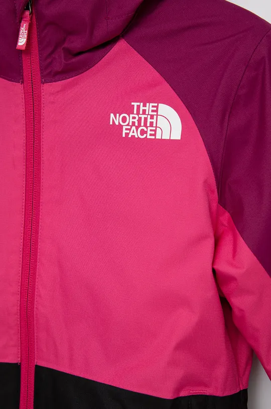The North Face kurtka dziecięca różowy