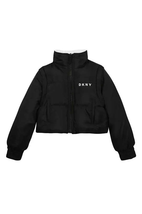 čierna Dkny - Detská obojstranná bunda