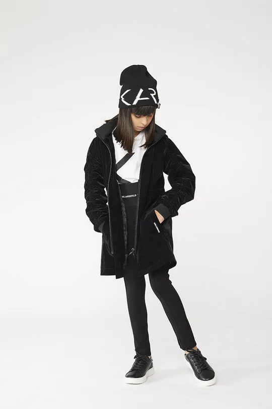 чорний Дитяча куртка Karl Lagerfeld Для дівчаток