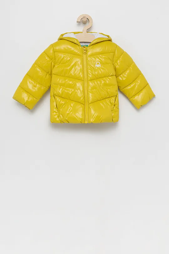 žltá Detská bunda United Colors of Benetton Dievčenský