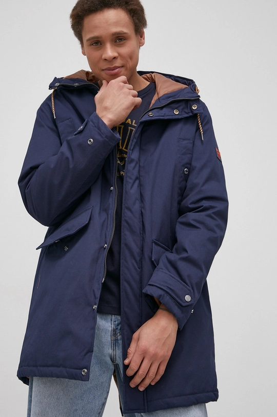 granatowy Jack & Jones Parka Męski