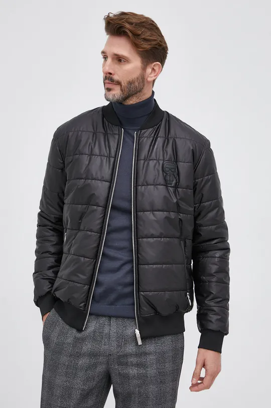 Двостороння куртка-бомбер Karl Lagerfeld чорний
