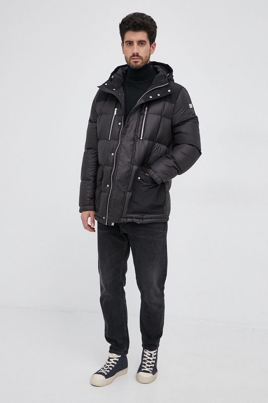 Páperová bunda Karl Lagerfeld čierna