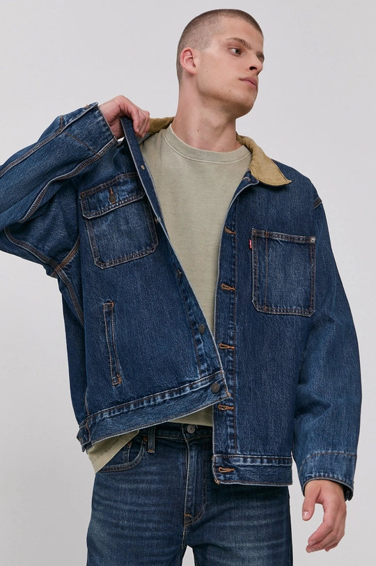 granatowy Levi's Kurtka jeansowa A0640.0002 Męski