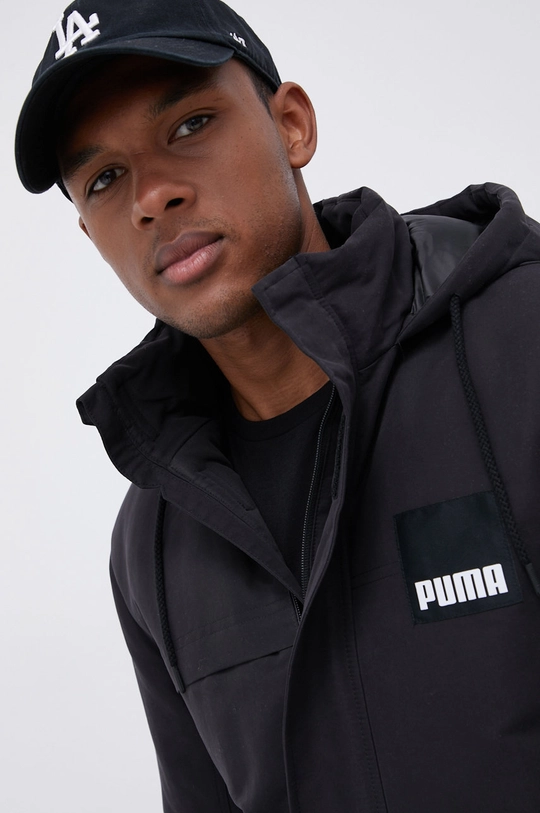 čierna Bunda parka Puma