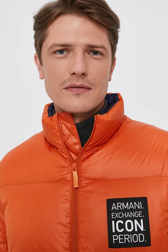 oranžová Páperová bunda Armani Exchange