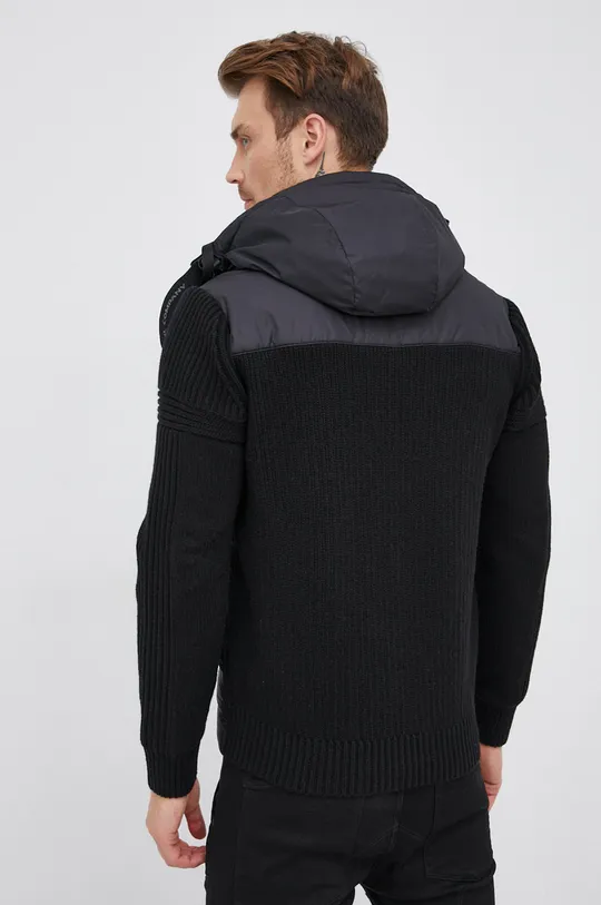 crna Pernata jakna s dodatkom vune C.P. Company