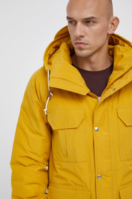 yellow The North Face jacket