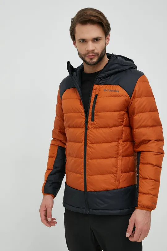 orange Columbia down jacket M Autumn Park Down Hoode Men’s