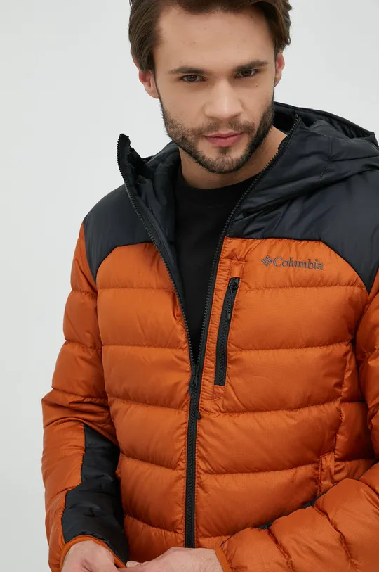 orange Columbia down jacket M Autumn Park Down Hoode