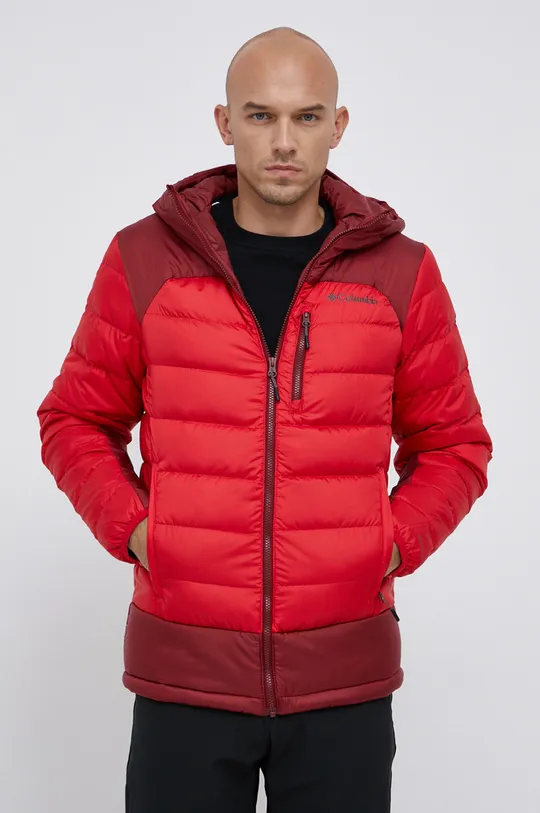 red Columbia down jacket M Autumn Park Down Hoode
