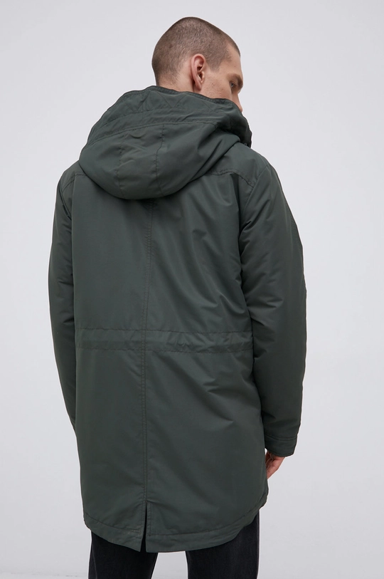 zielony Solid Parka