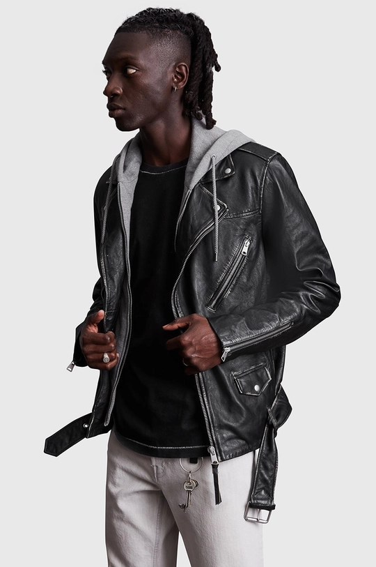 Δερμάτινο jacket AllSaints Ανδρικά