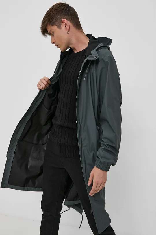 szary Rains Kurtka przeciwdeszczowa 1814 Fishtail Parka