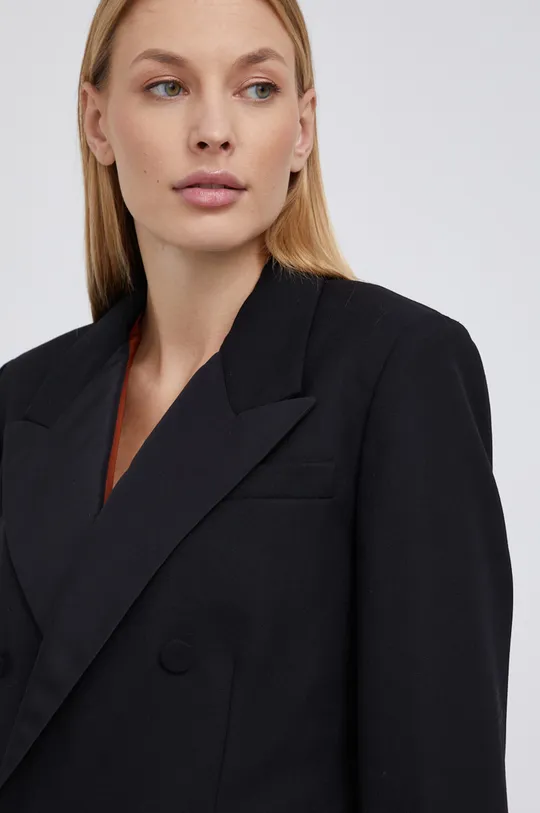 чёрный Шерстяной пиджак Polo Ralph Lauren