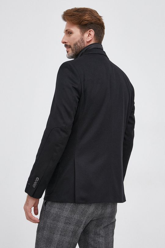Vlněná bunda Karl Lagerfeld  Podšívka: 100% Viskóza Hlavní materiál: 5% Kašmír, 28% Polyester, 67% Virgin vlna
