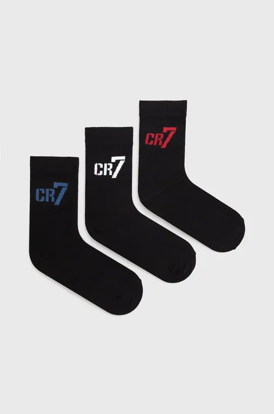 μαύρο Παιδικές κάλτσες CR7 Cristiano Ronaldo (3-pack) Για αγόρια