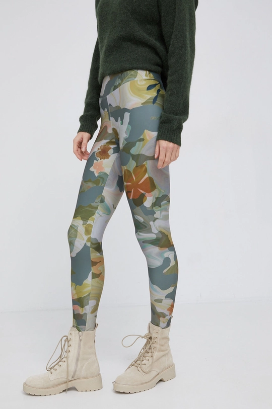 zielony Desigual Legginsy 21WWKK21 Damski