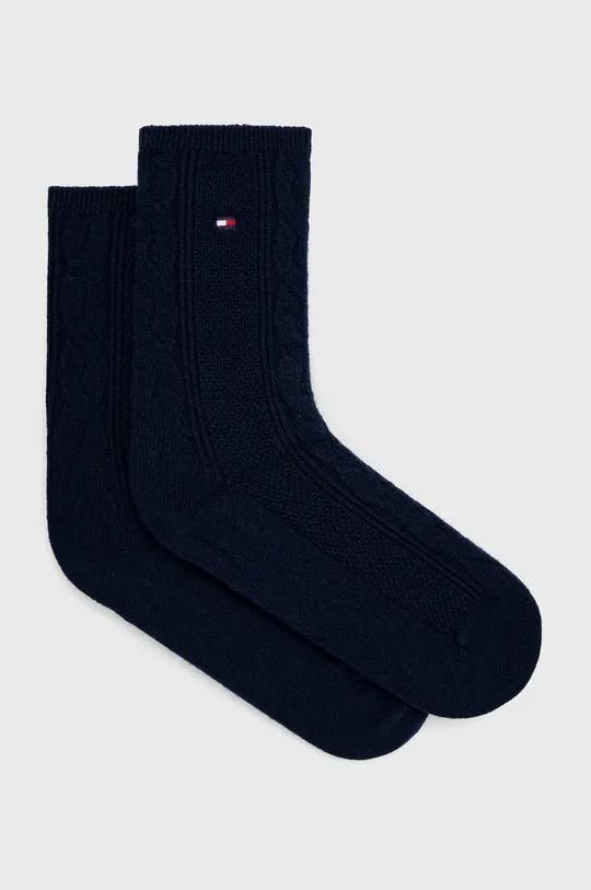 темно-синій Шкарпетки з домішкою вовни Tommy Hilfiger Жіночий
