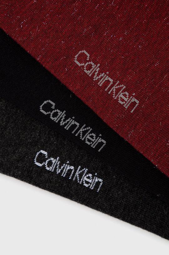 Ponožky Calvin Klein kaštanová