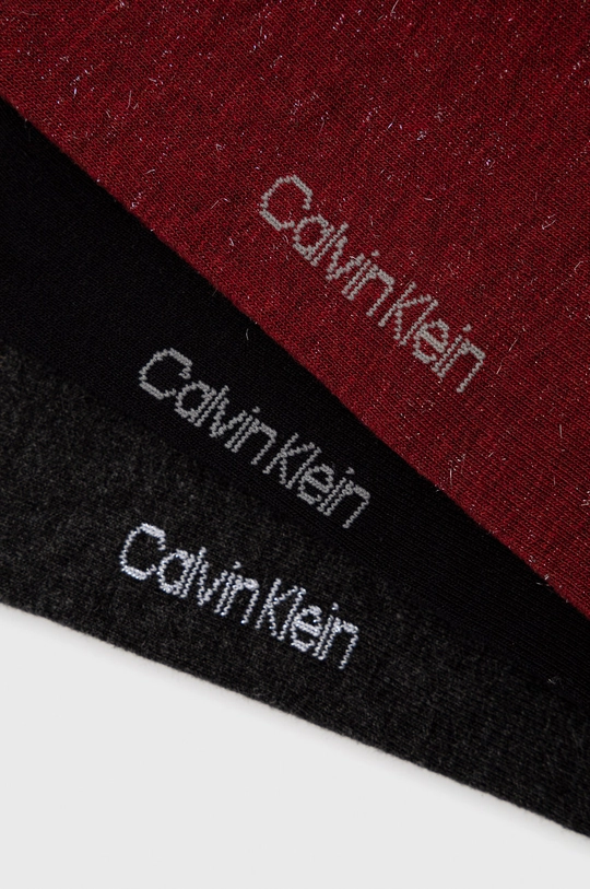 Calvin Klein Skarpetki (3-pack) bordowy