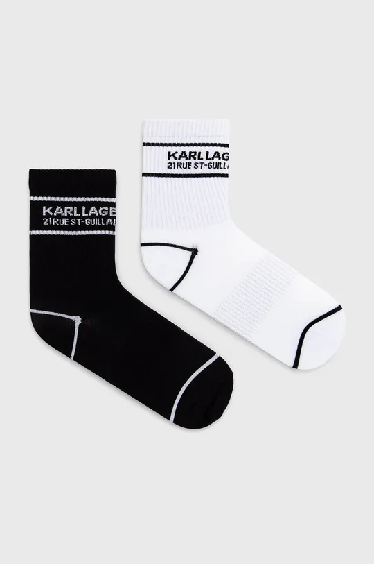 czarny Karl Lagerfeld Skarpetki (2-pack) 211W6005 Damski