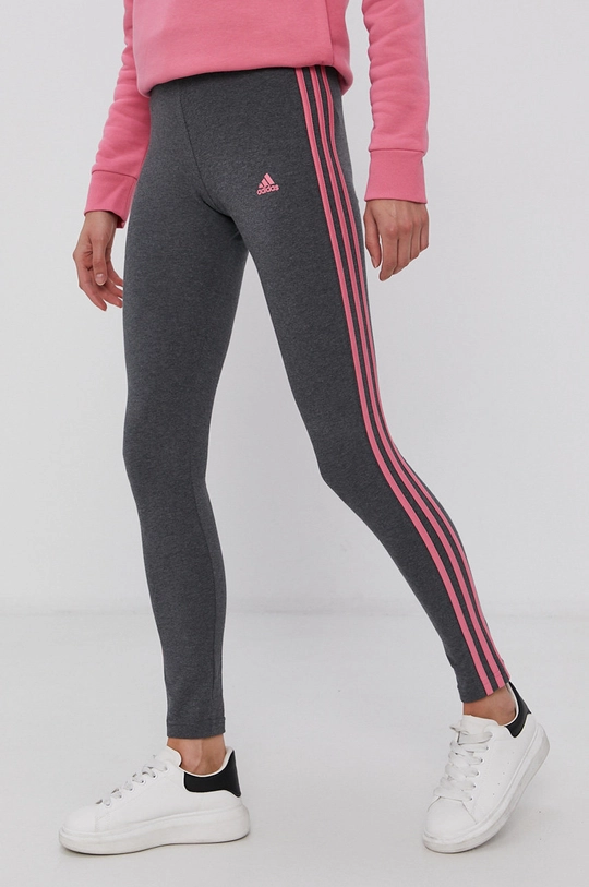 szary adidas Legginsy H07769 Damski