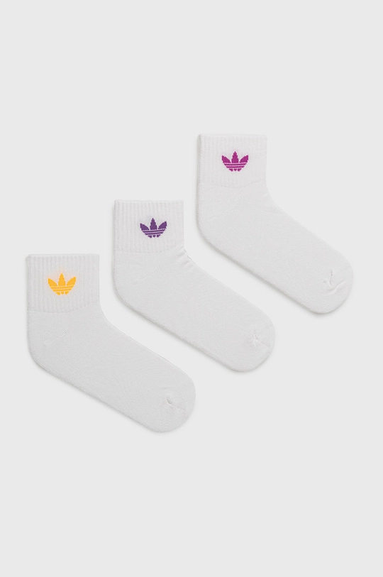 biały adidas Originals Skarpetki (3-pack) H32338 Damski