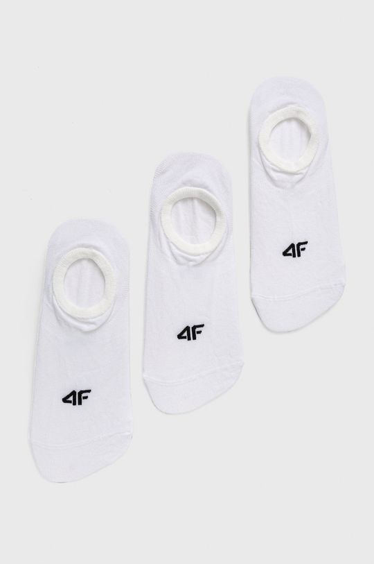 biela Ponožky 4F (3-pack) Dámsky