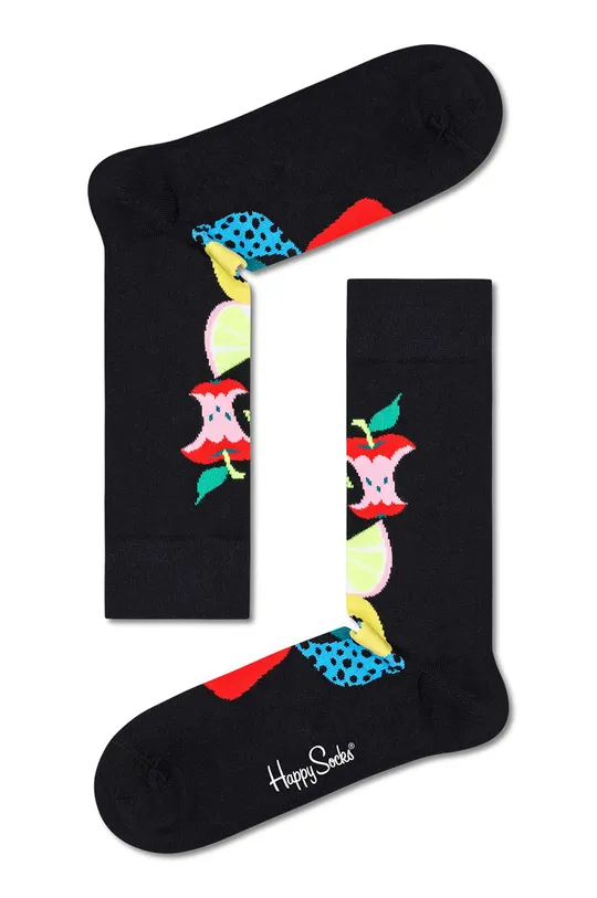 čierna Ponožky Happy Socks Fruit Stack Dámsky