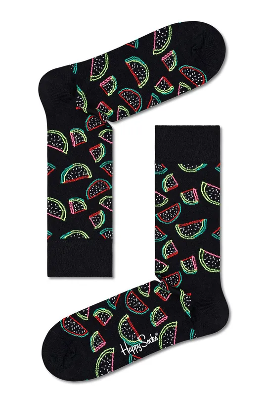 čierna Ponožky Happy Socks Watermelon Dámsky